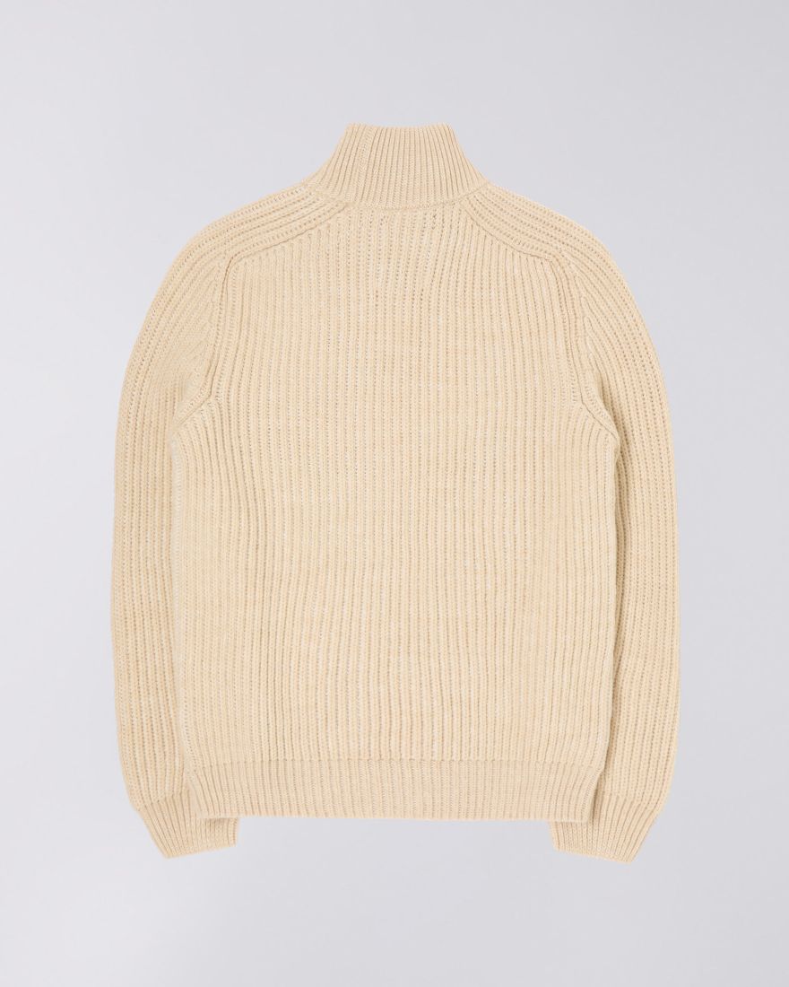 Edwin Roni High Collar Knit - Beige