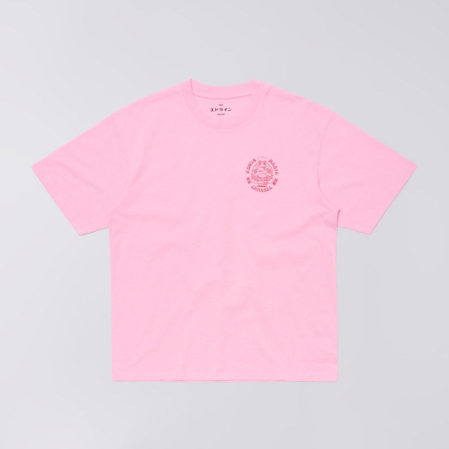 Edwin Music Channel T-Shirt - Begonia Pink