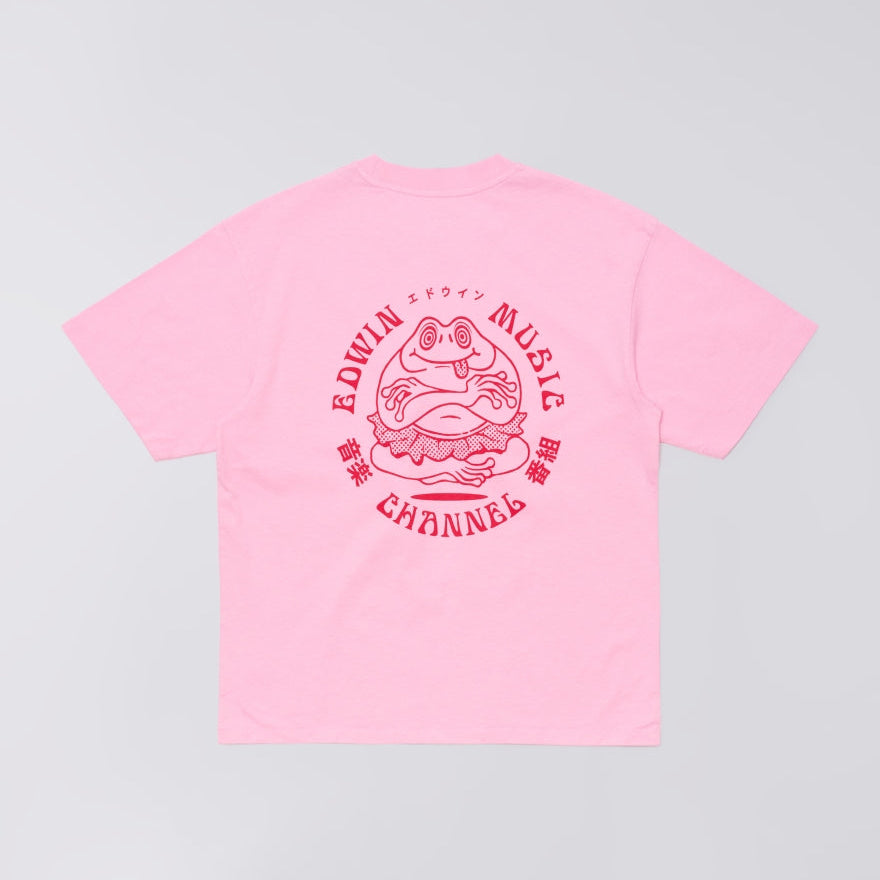 Edwin Music Channel T-Shirt - Begonia Pink