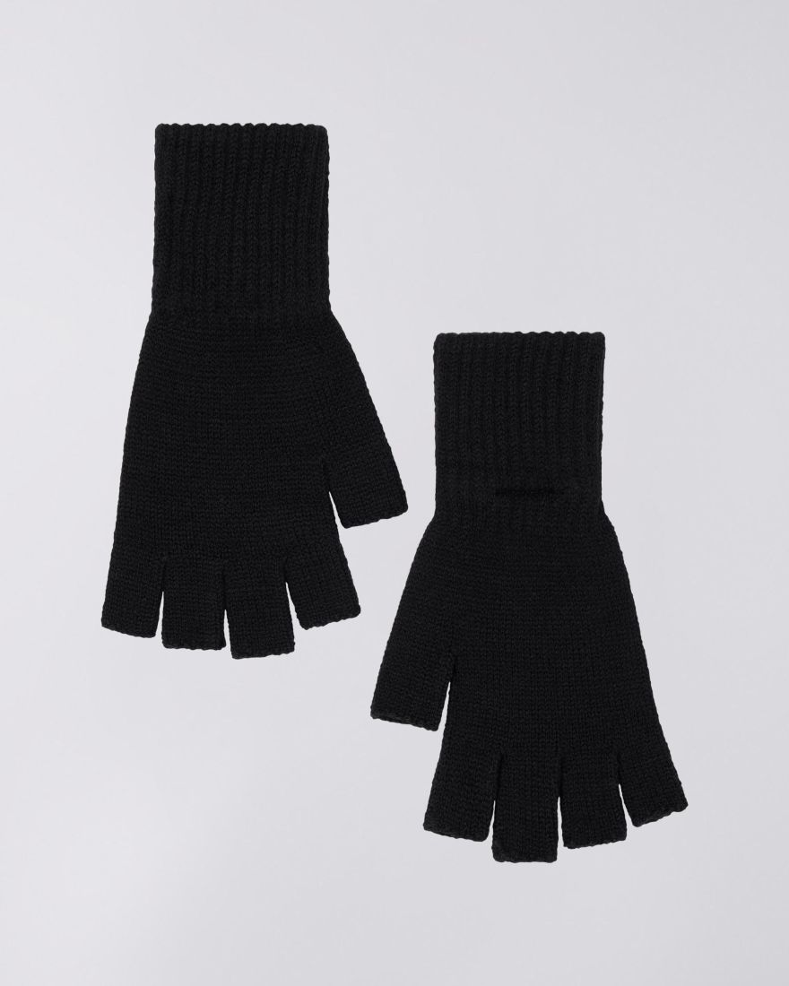 Edwin Knitted Mittens - Black