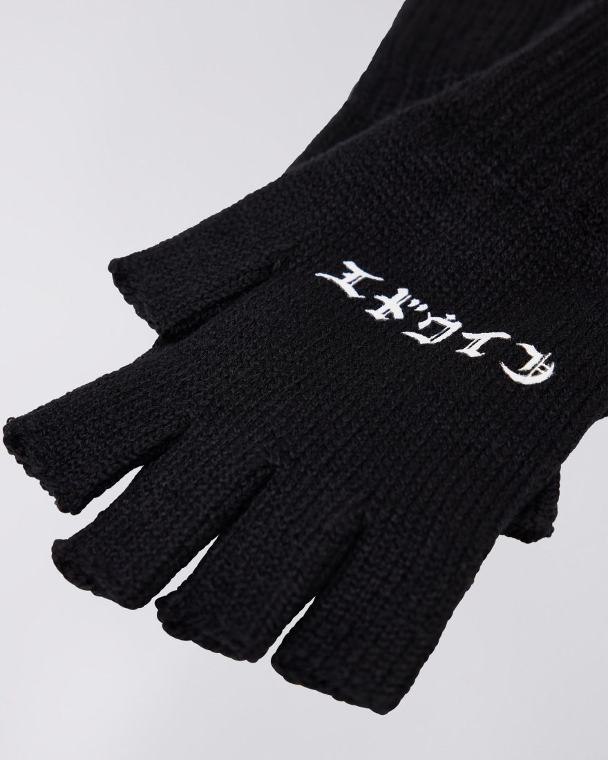 Edwin Knitted Mittens - Black
