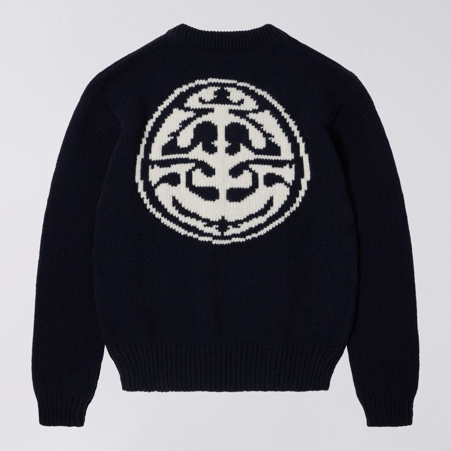 Edwin Ellis Sweater - Navy / Off White