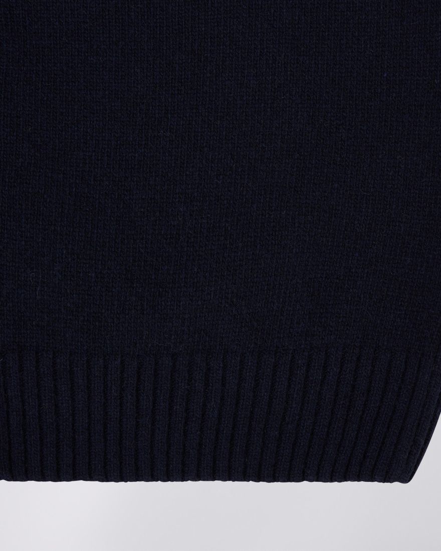 Edwin Mars Polo Cardigan Knit - Navy