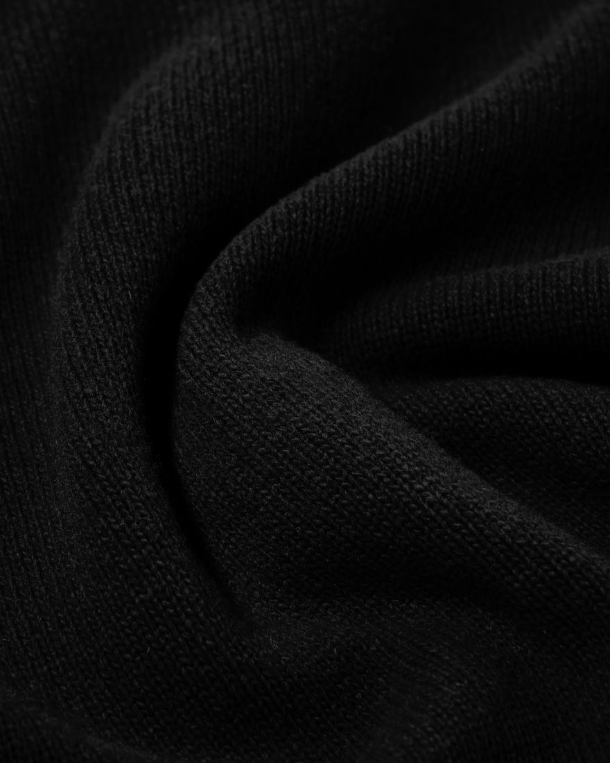 Edwin Mars Polo Cardigan - Black