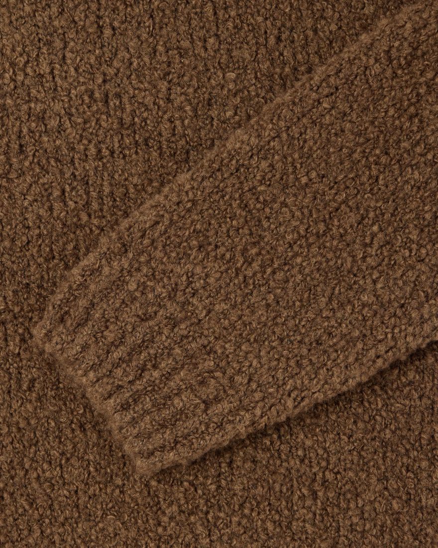 Edwin Dun Textured Sweater - Taupe