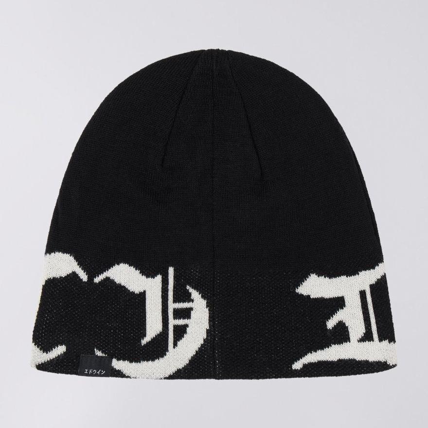 Edwin Graphic Beanie - Black