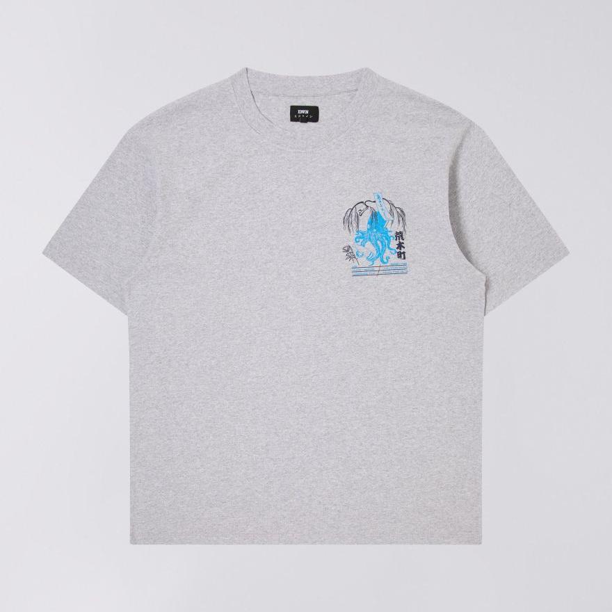 Edwin Drink Mood T-Shirt - Grey Marl