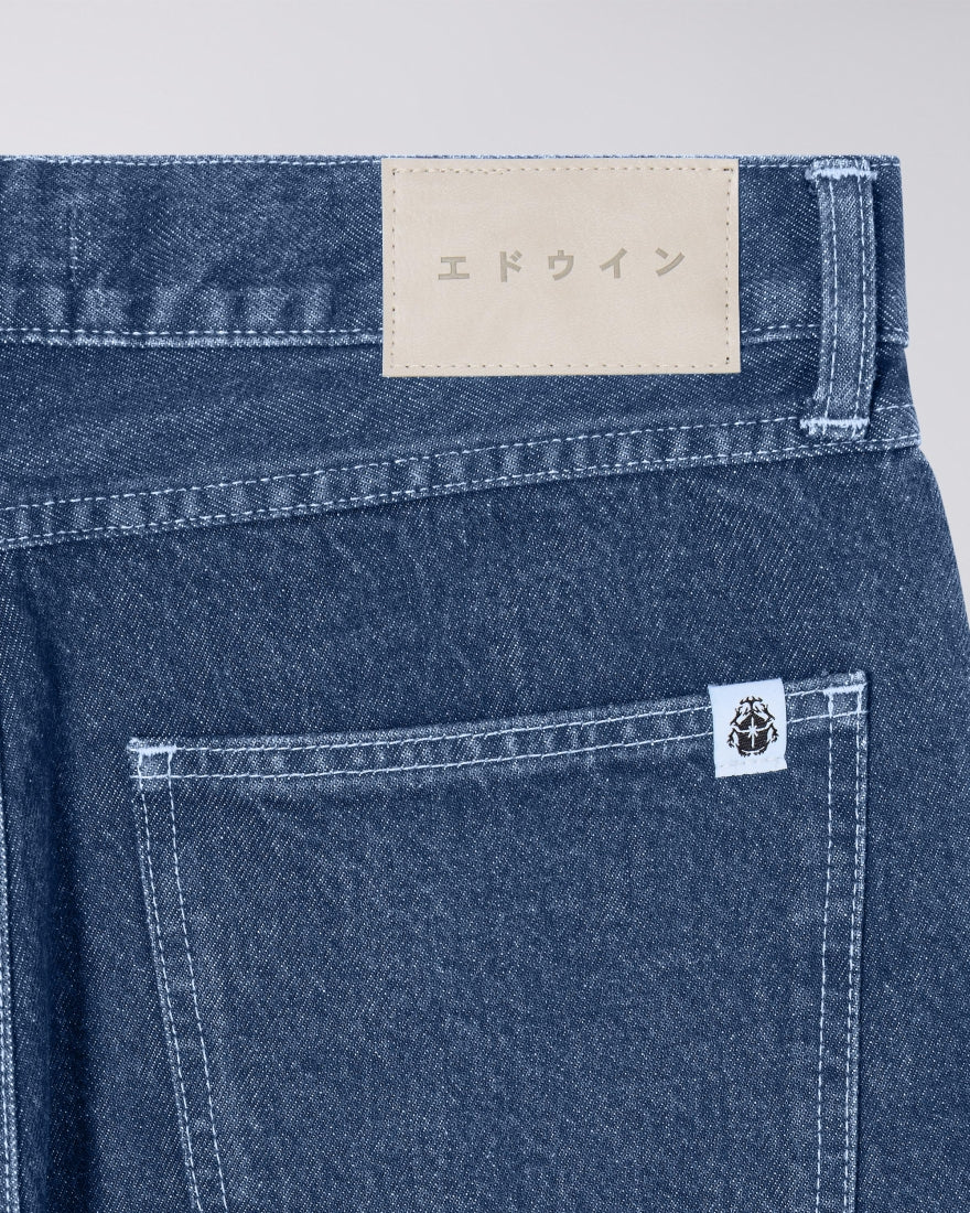 Edwin Cosmos Pant - Blue Mid Marble Wash