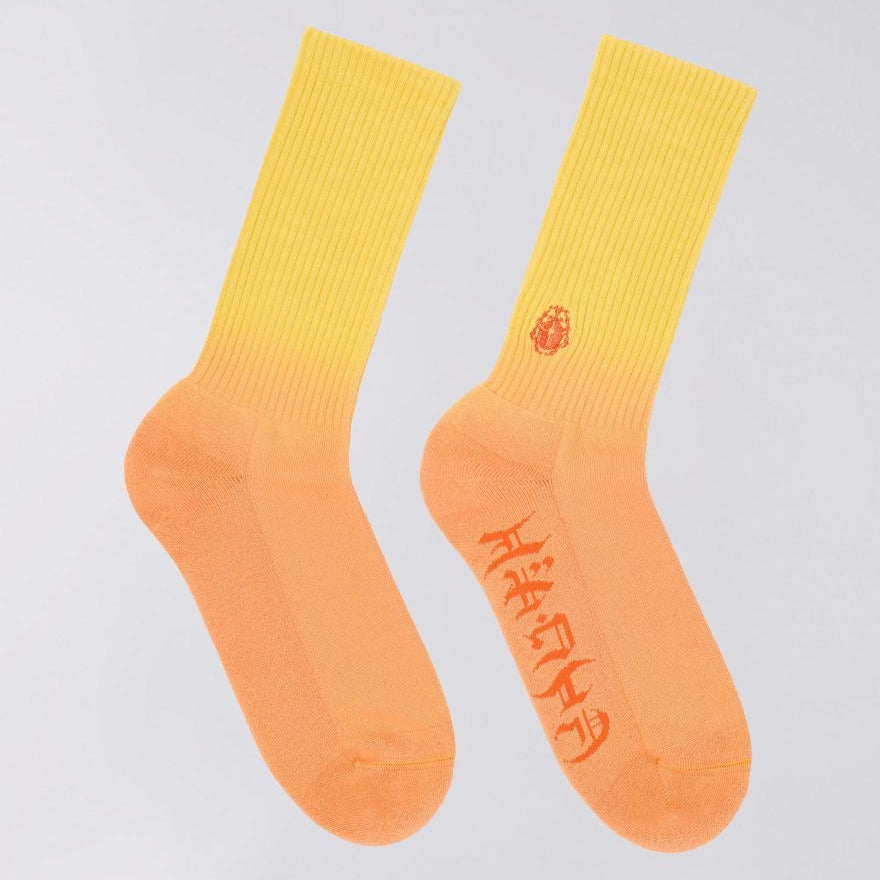 Edwin Dip Dye Socks - Iceland Poppy