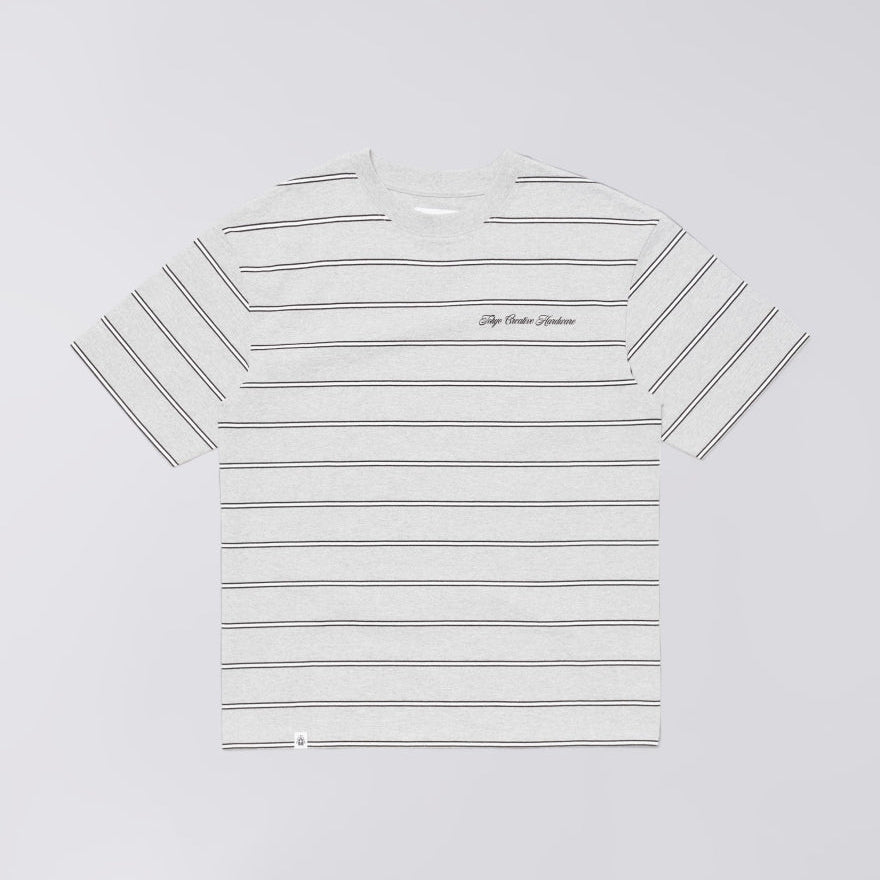 Edwin Bolton T-Shirt - Grey Marl / White
