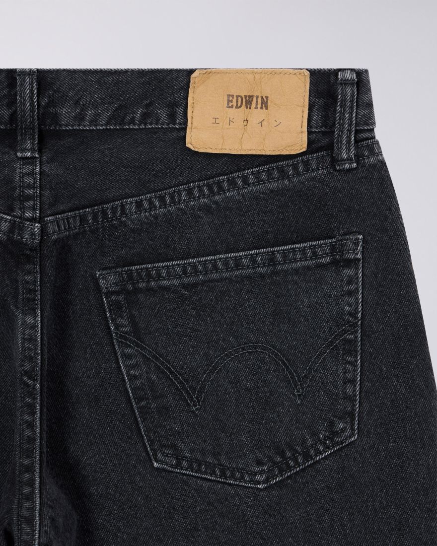 Edwin Regular Tapered Jean - Kaihara 13oz Black Denim Dark Used