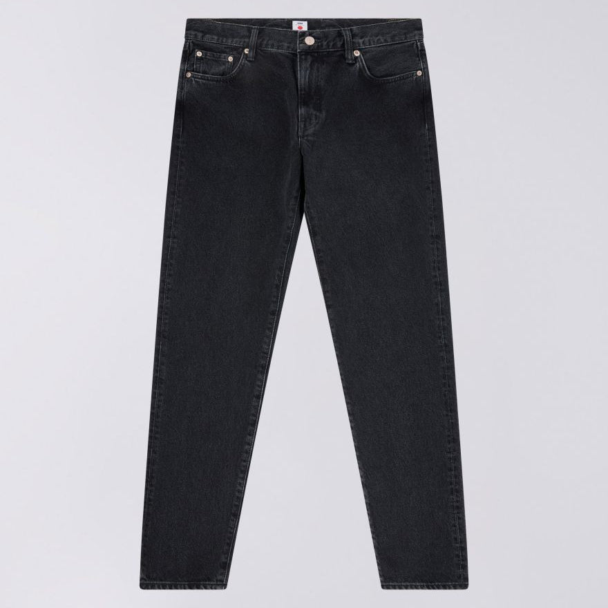 Edwin Regular Tapered Jean - Kaihara 13oz Black Denim Dark Used