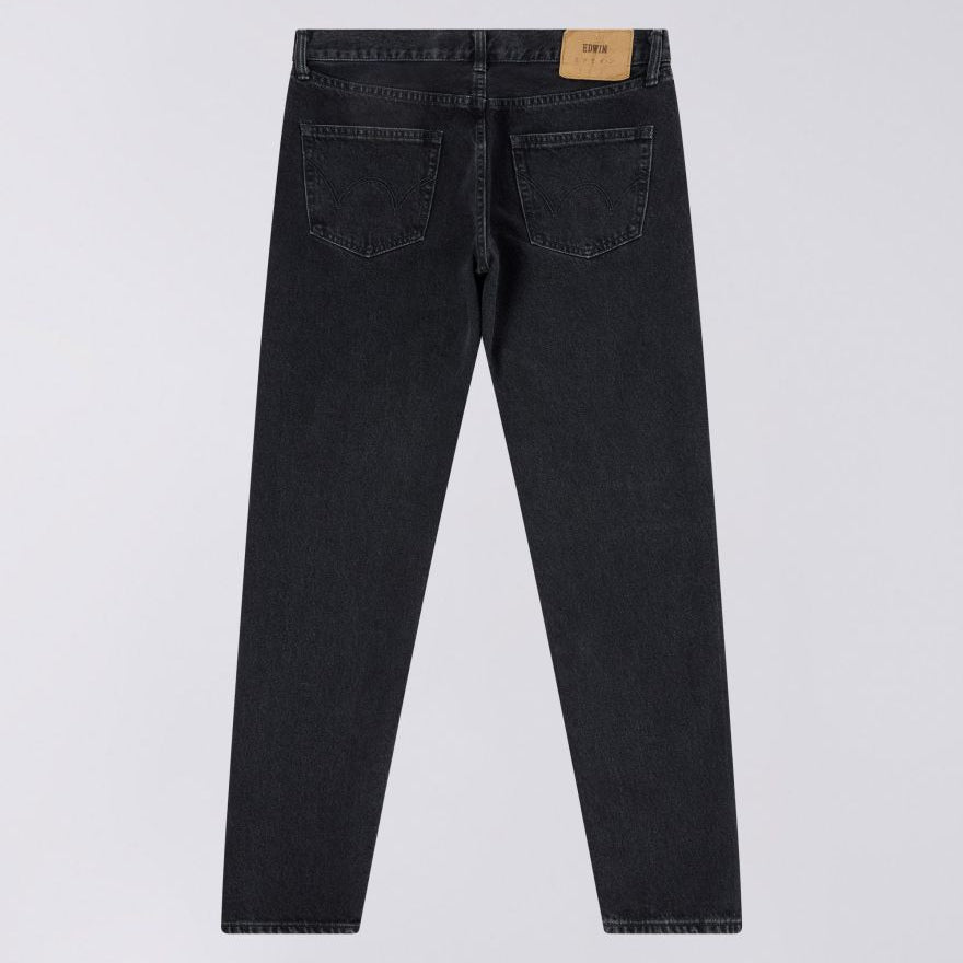 Edwin Regular Tapered Jean - Kaihara 13oz Black Denim Dark Used