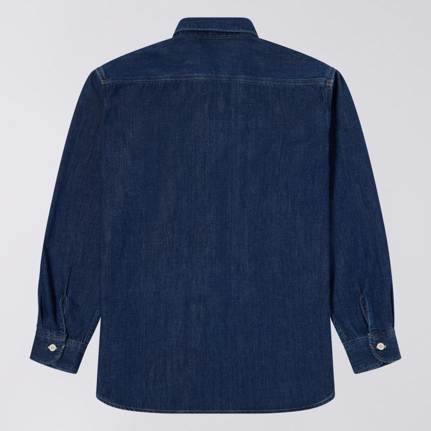 Edwin Work Shirt - Blue Dark Used