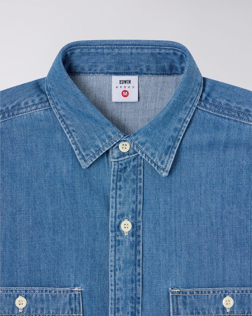 Edwin Work Shirt - Blue Light Used