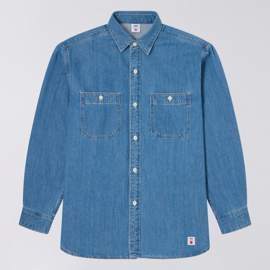 Edwin Work Shirt - Blue Light Used