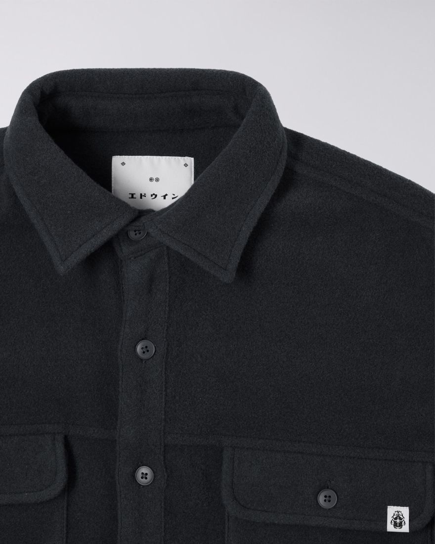 Edwin Jowen Overshirt - Black