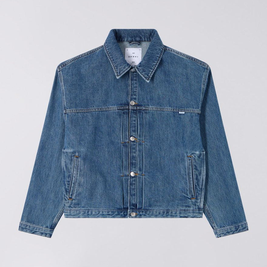 Edwin Freeland Jacket - Blue Mid Stone Wash