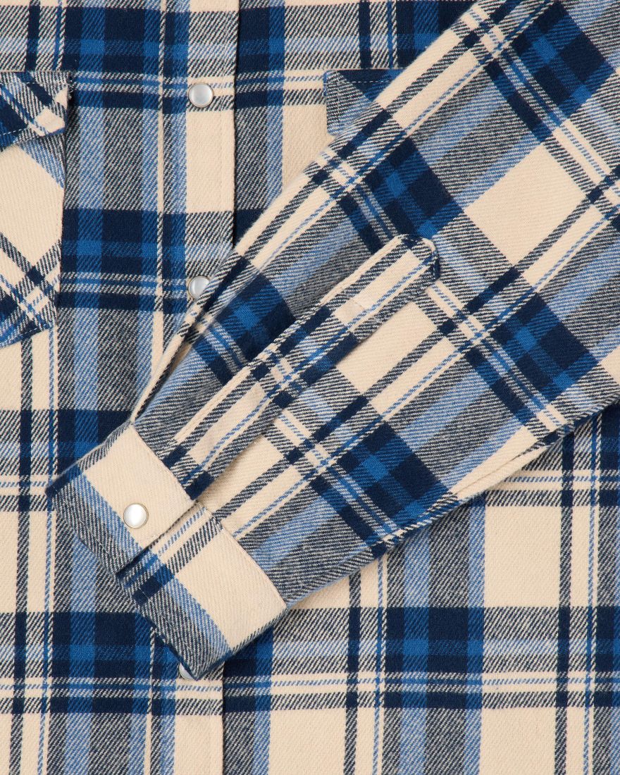 Edwin LS Work Shirt - Navy / Green