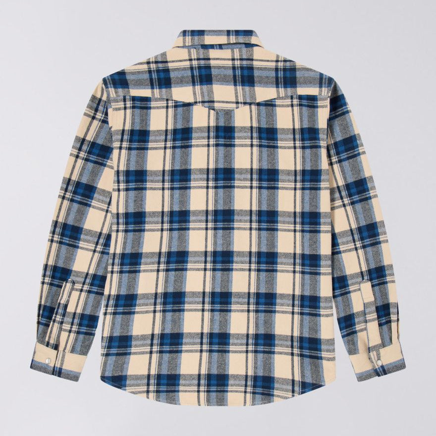 Edwin LS Work Shirt - Navy / Green