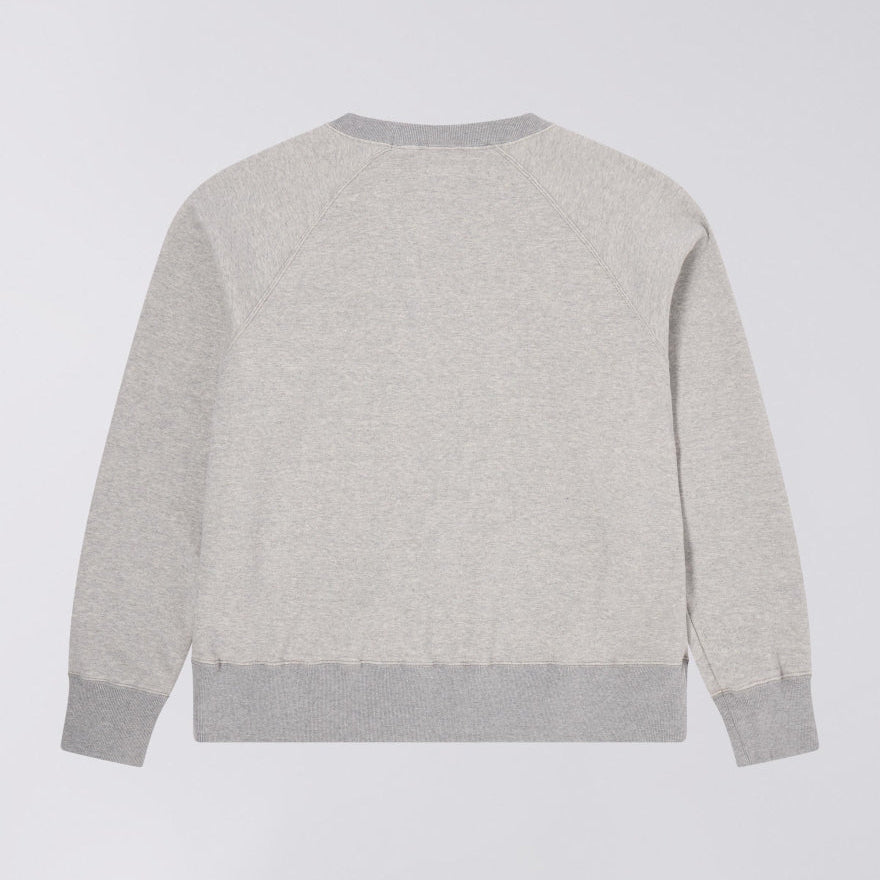 Edwin Raglan Sleeve Crew - Grey