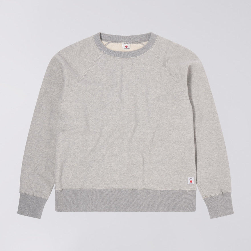 Edwin Raglan Sleeve Crew - Grey