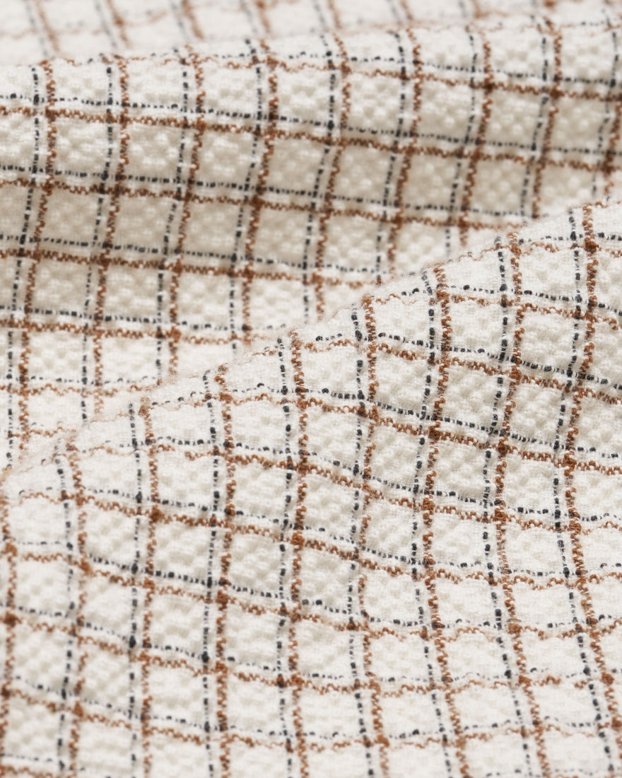 Edwin Zed Shirt - White / Brown