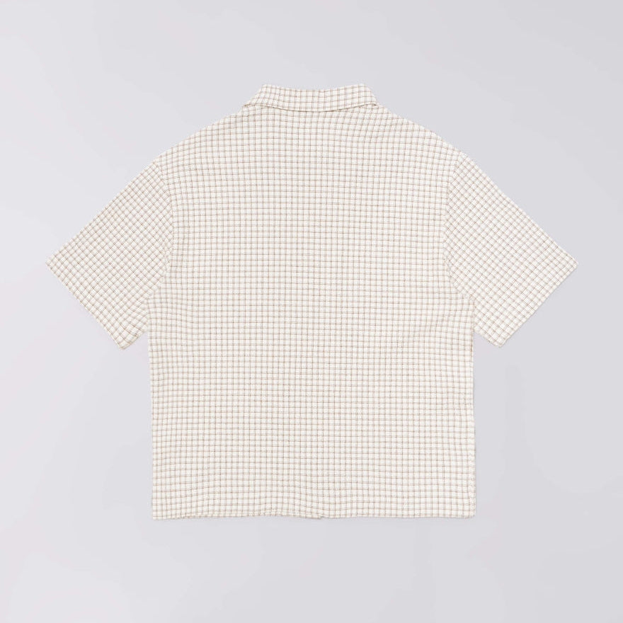Edwin Zed Shirt - White / Brown