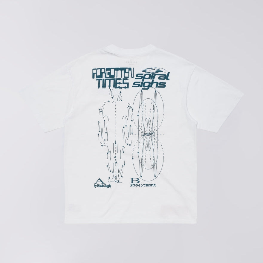 Edwin Spiral Sighs T-Shirt - White