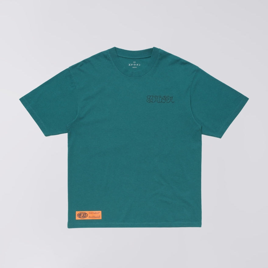 Edwin Spiral Sighs T-Shirt - Mediterranea