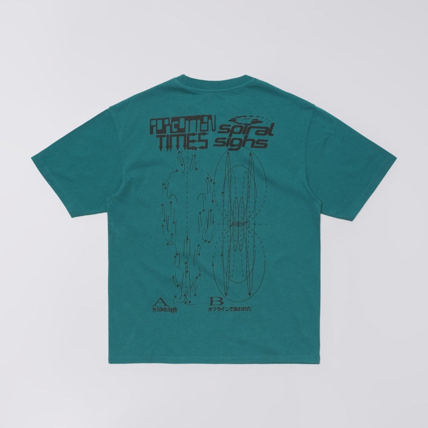Edwin Spiral Sighs T-Shirt - Mediterranea