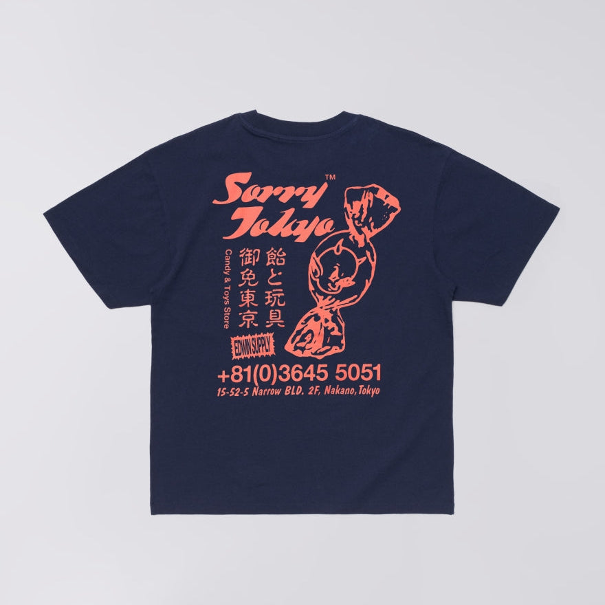 Edwin Sorry Tokyo T-Shirt - Maritime Blue