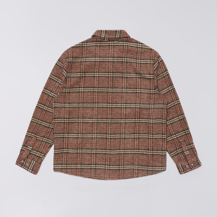 Edwin Julius Shirt - Burgundy / Blue