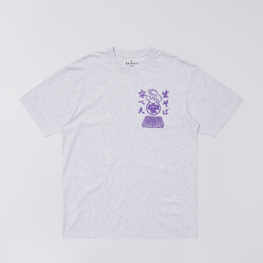 Edwin Soba Yasube T-Shirt - Grey Marl
