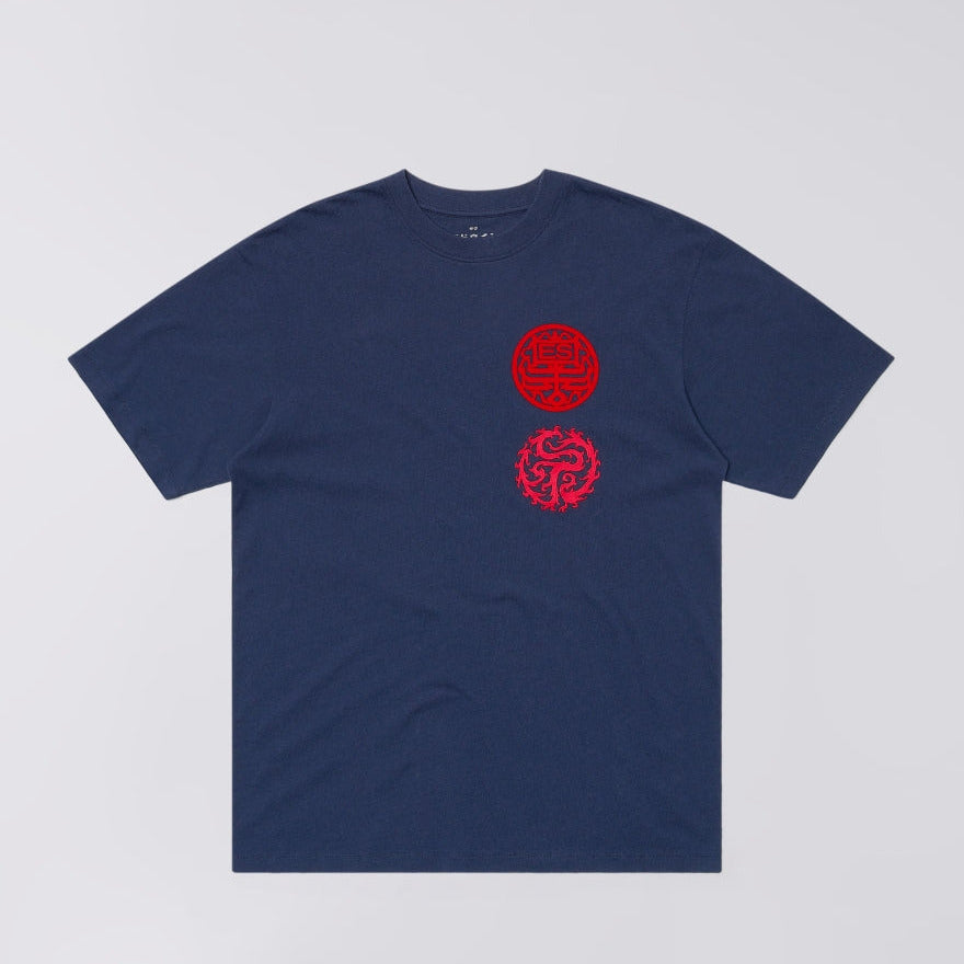 Edwin Hibiki T-Shirt - Maritime Blue