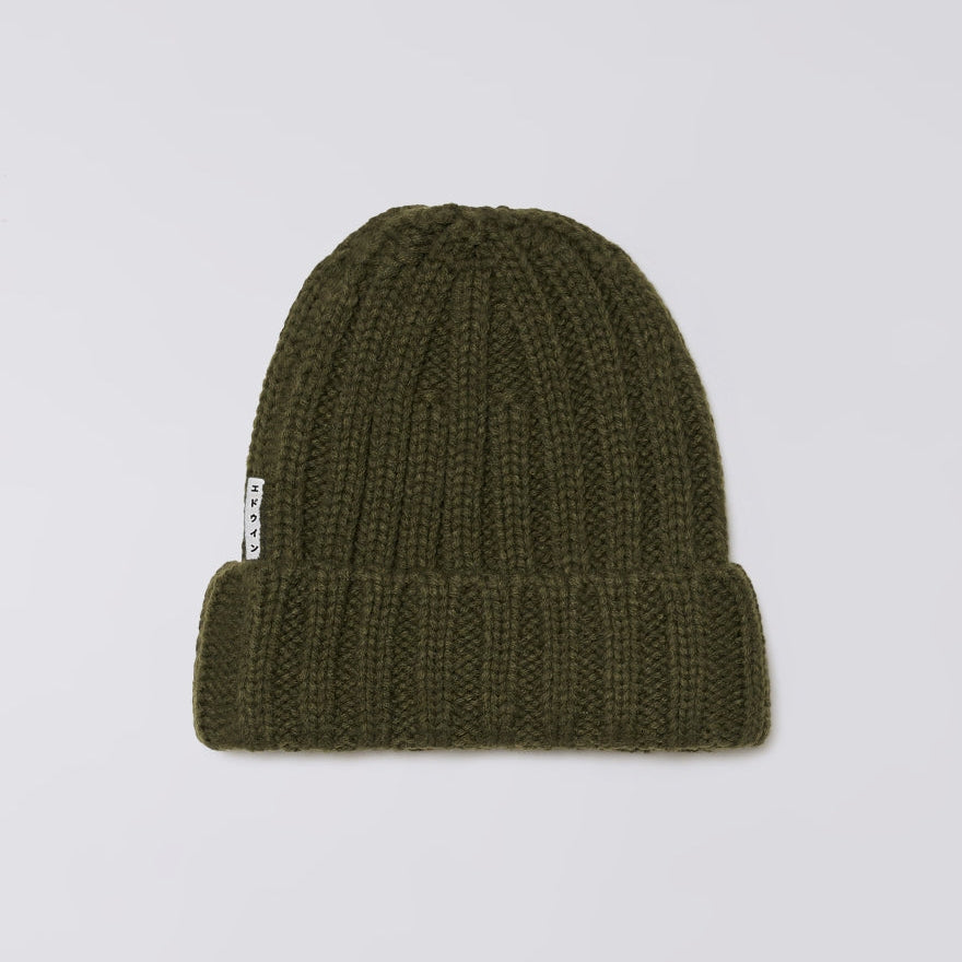 Edwin Vintage Beanie - Olive Night