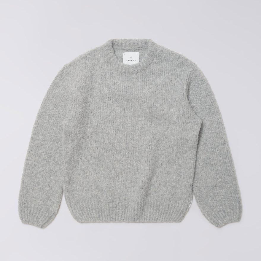 Edwin Dun Textured Sweater - Grey