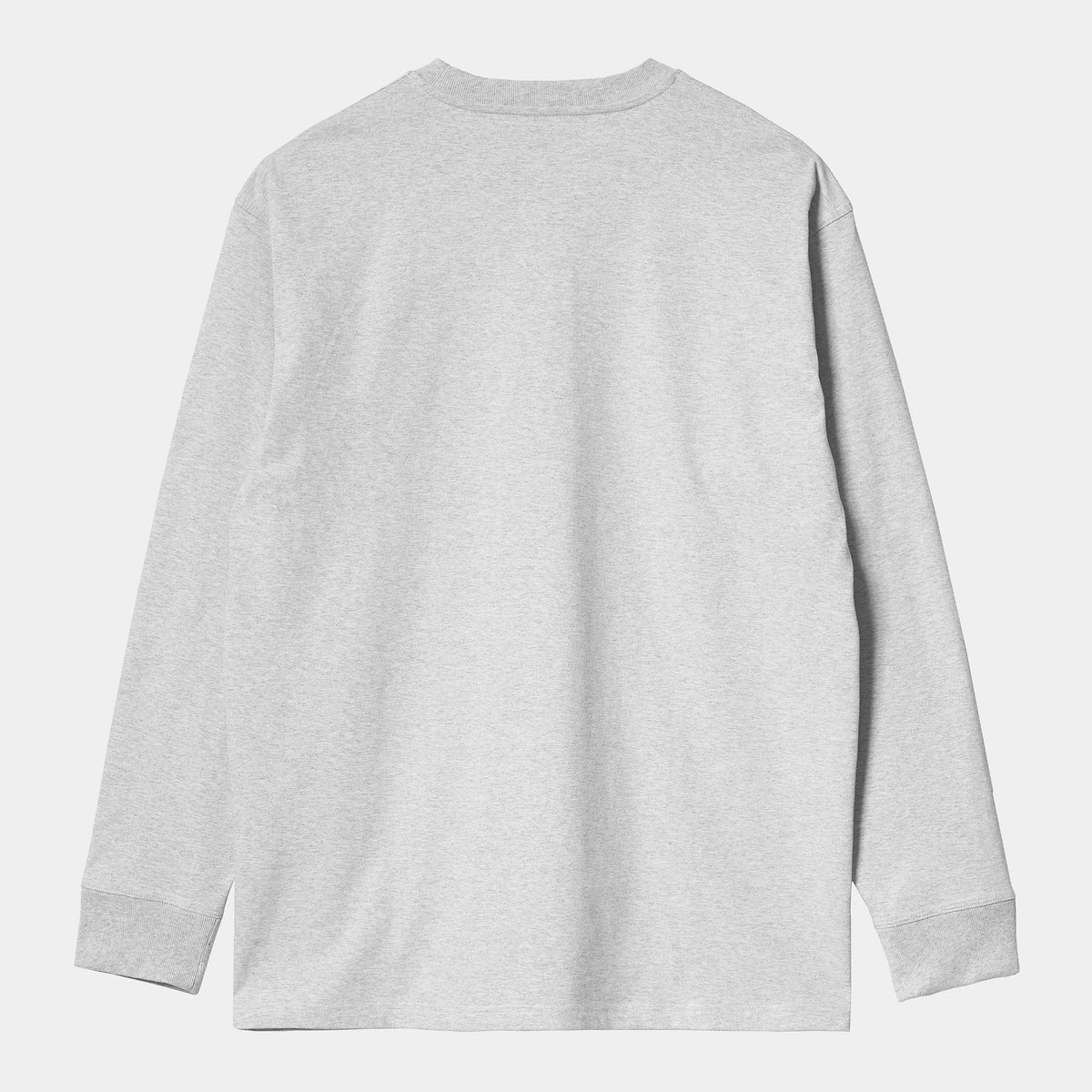 Carhartt WIP LS American Script T-Shirt - Ash Heather