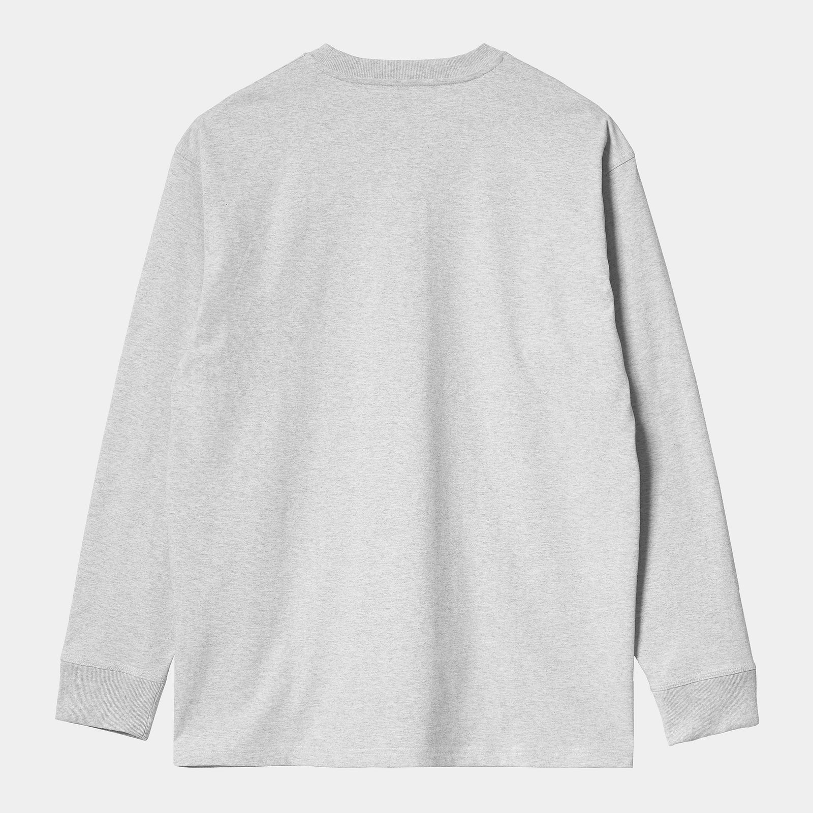 Carhartt WIP LS American Script T-Shirt - Ash Heather