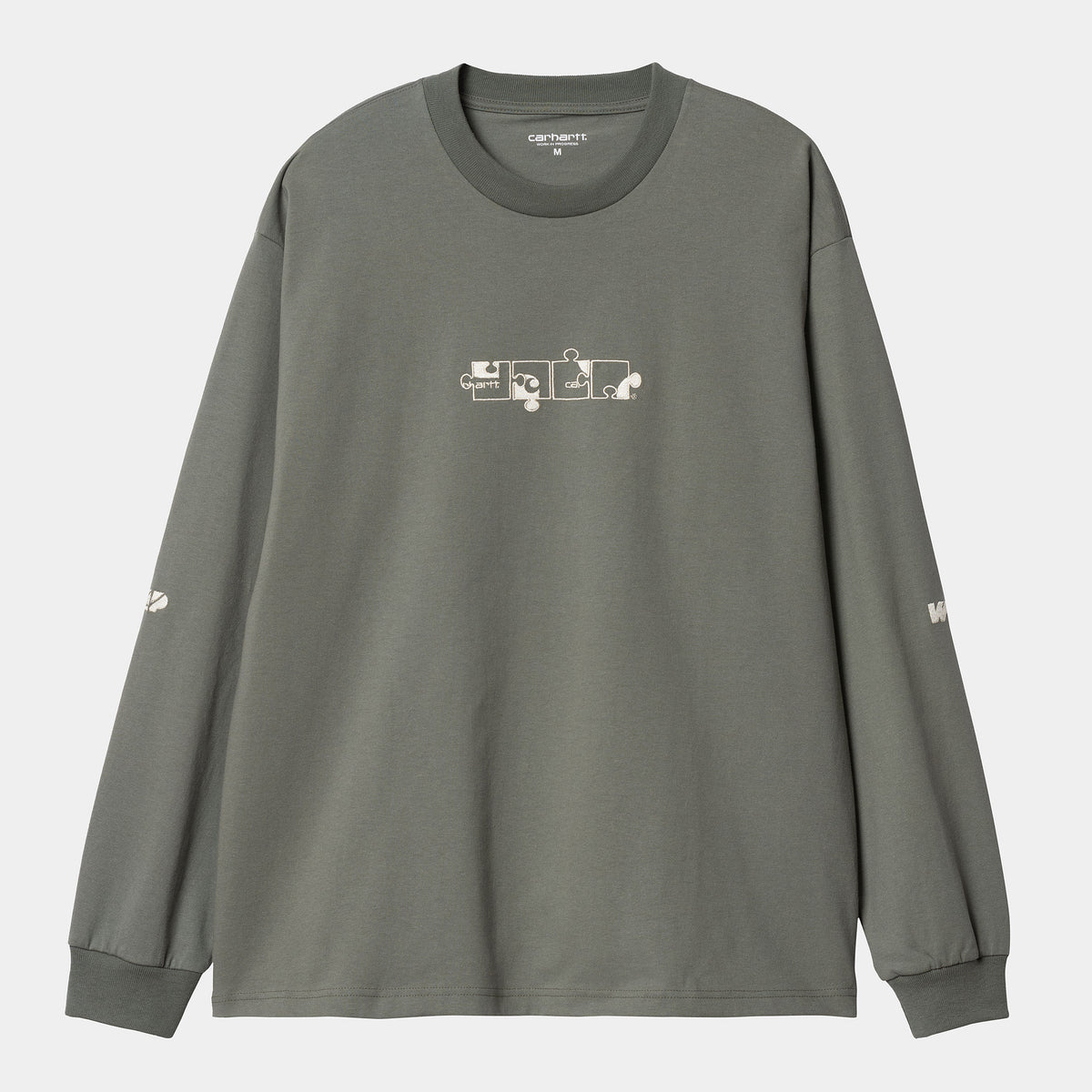 Carhartt LS Assemble T-Shirt - Green / Natural