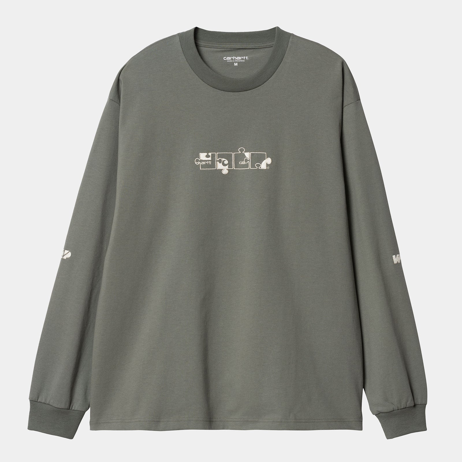 Carhartt LS Assemble T-Shirt - Green / Natural