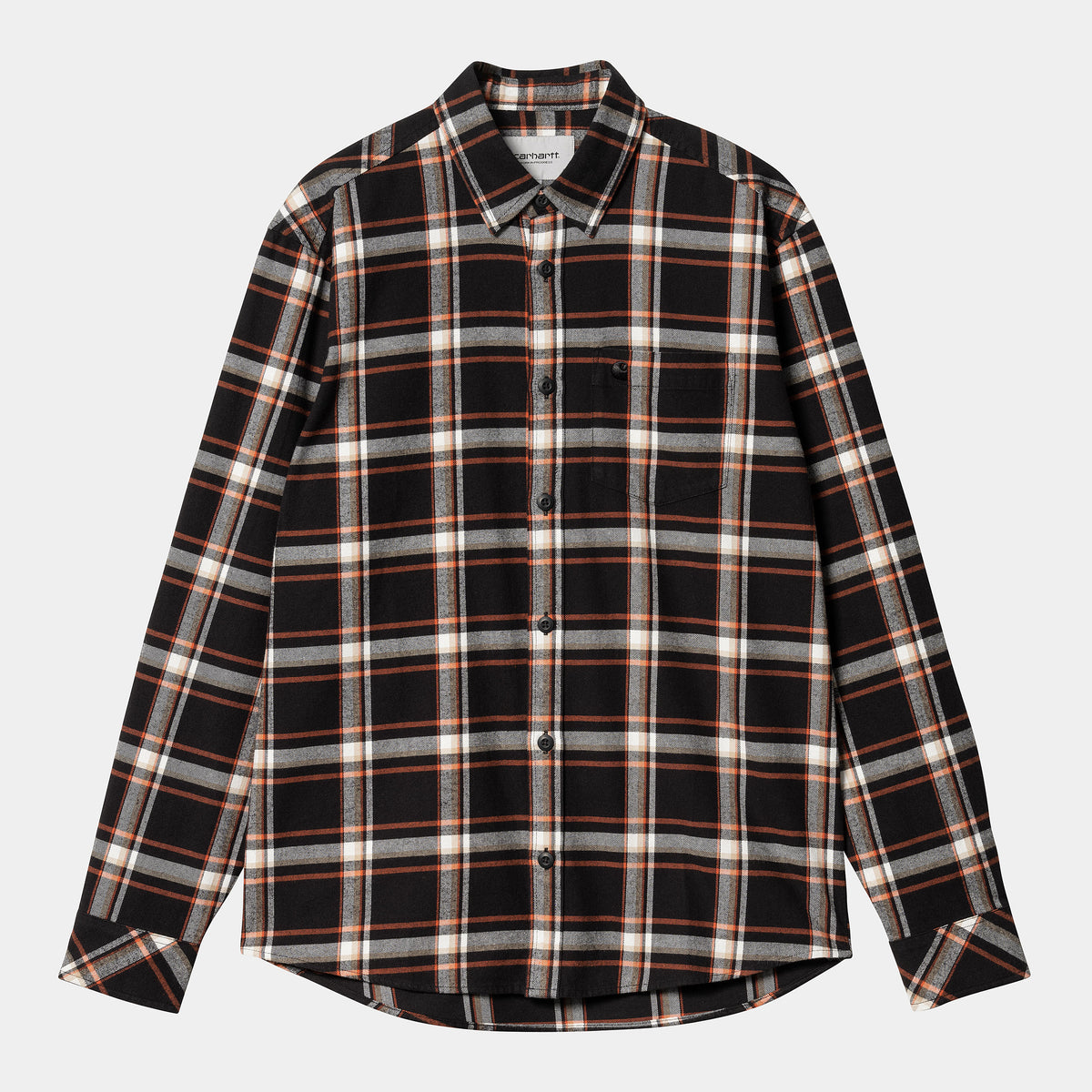 Carhartt WIP LS Barten Shirt - Black / Black