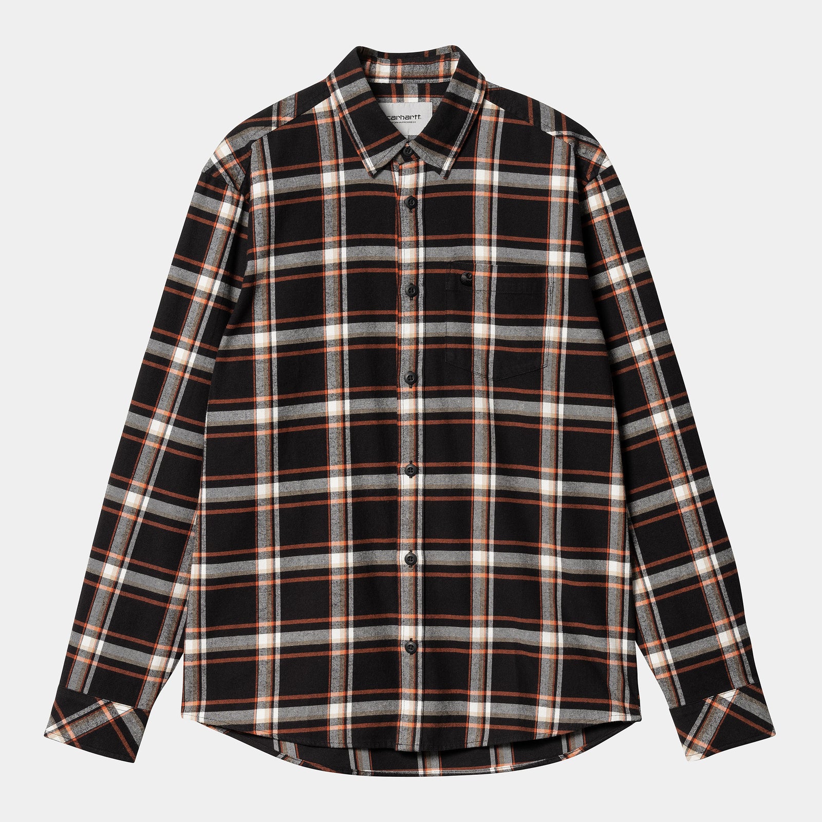 Carhartt WIP LS Barten Shirt - Black / Black