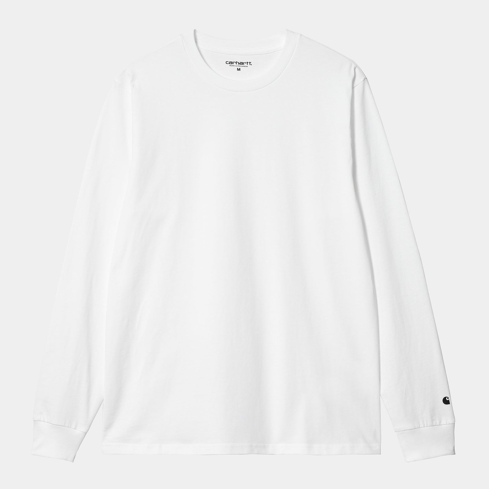 Carhartt WIP LS Base T-Shirt - White / Black