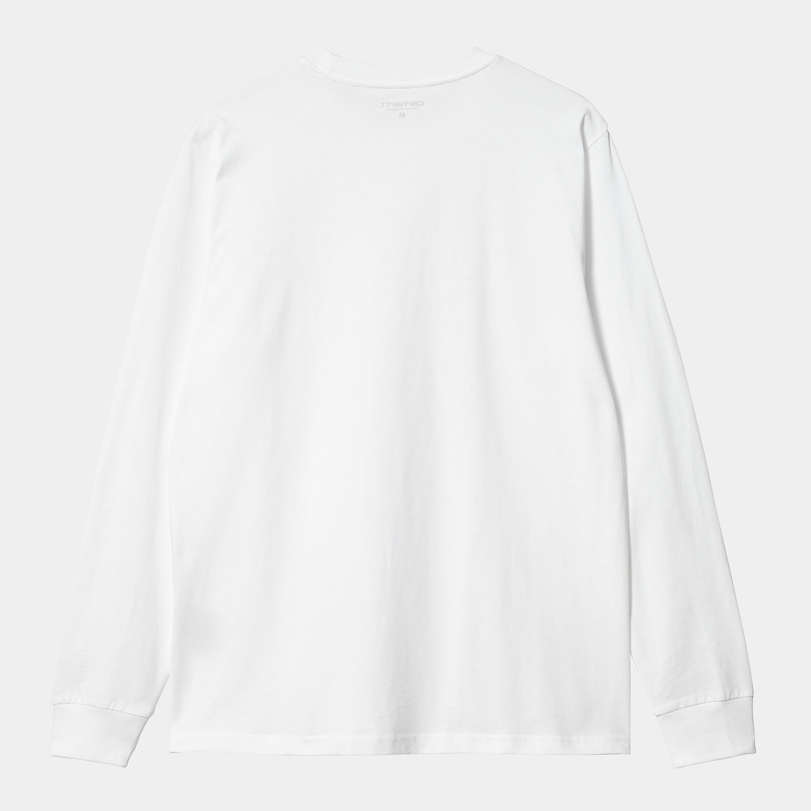 Carhartt WIP LS Base T-Shirt - White / Black