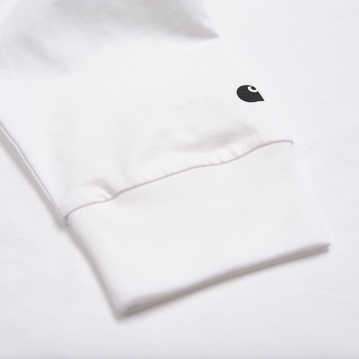 Carhartt WIP LS Base T-Shirt - White / Black