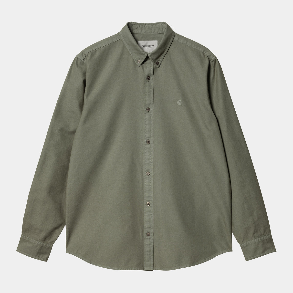 Carhartt WIP LS Bolton Shirt - Smoke Green