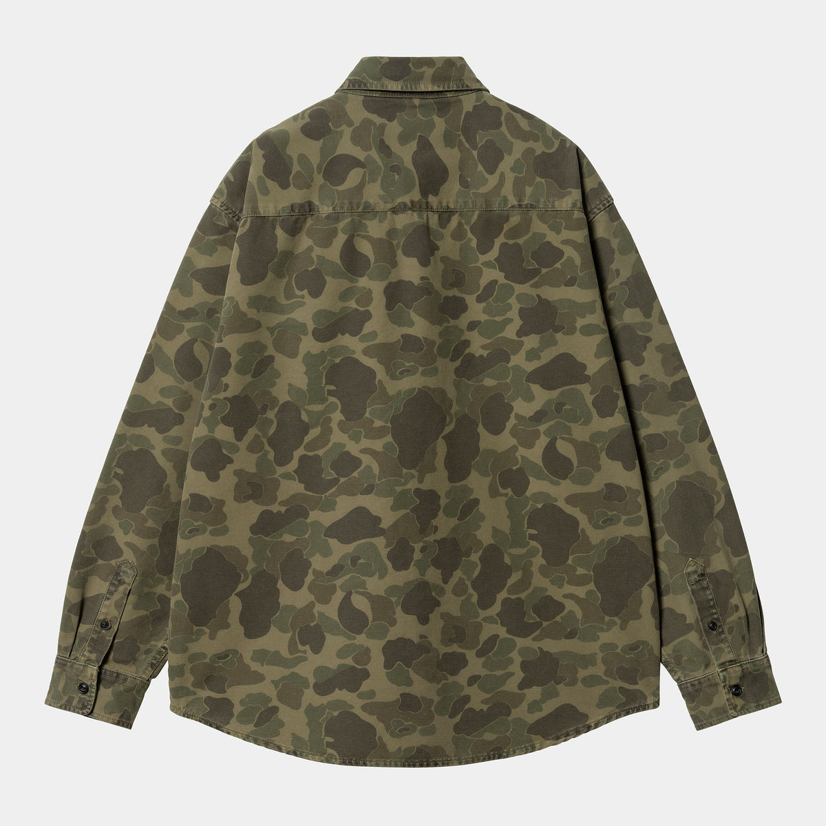 Carhartt WIP LS Duck Shirt - Camo Duck / Office Green