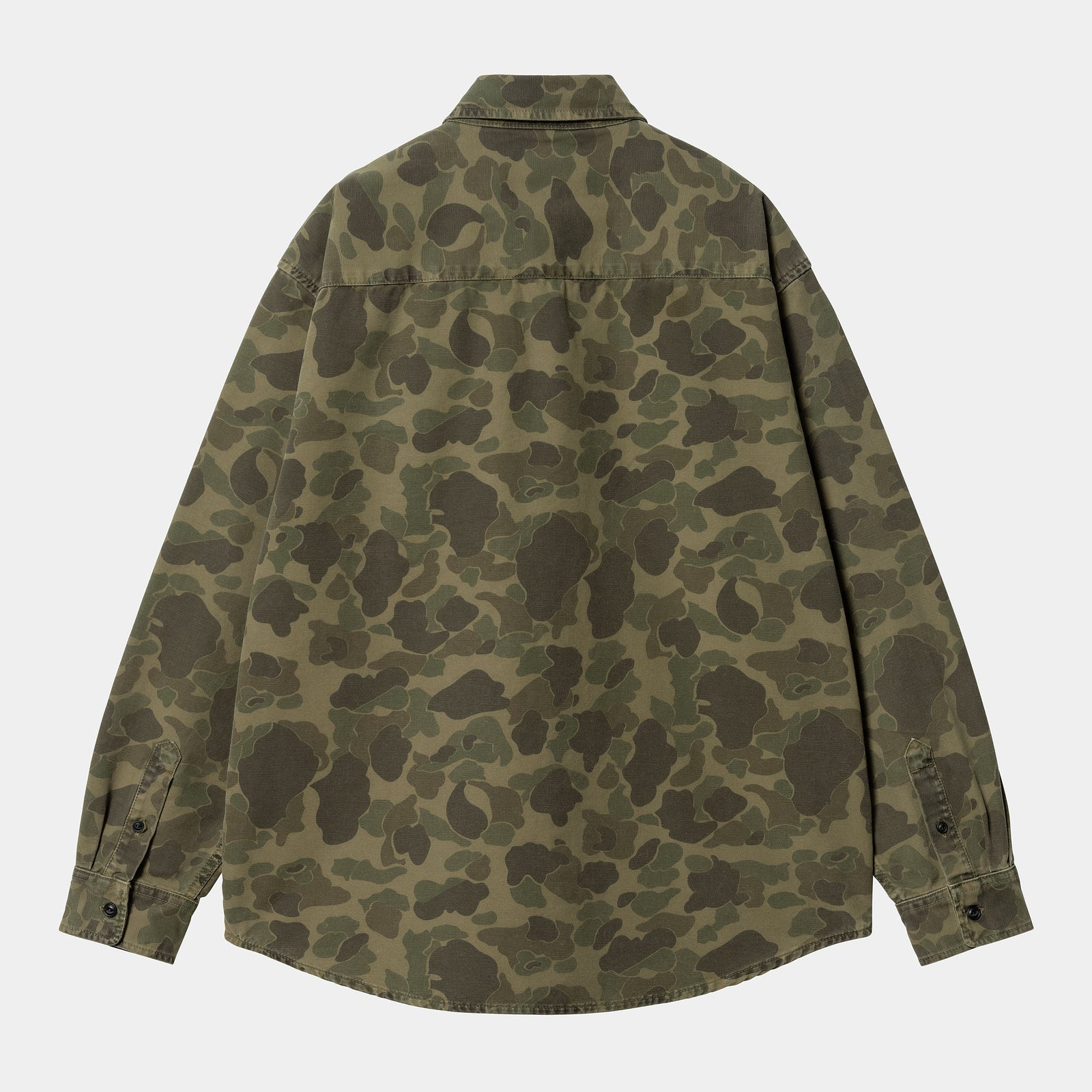 Carhartt WIP LS Duck Shirt - Camo Duck / Office Green