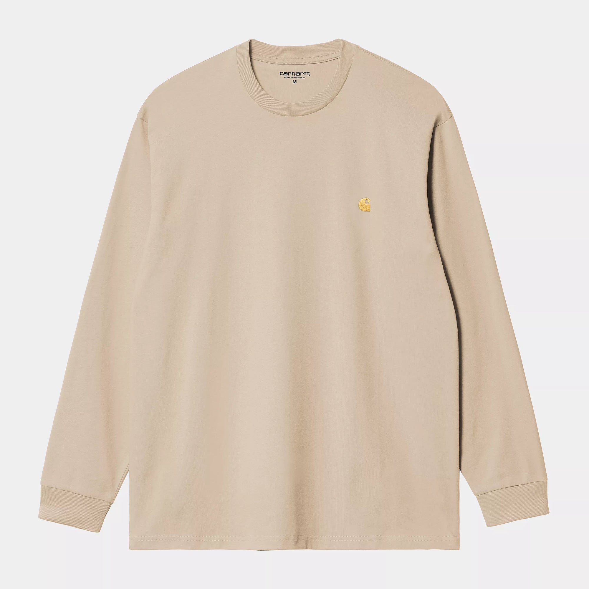 Carhartt WIP LS Chase T-Shirt - Fleur De Sel / Gold